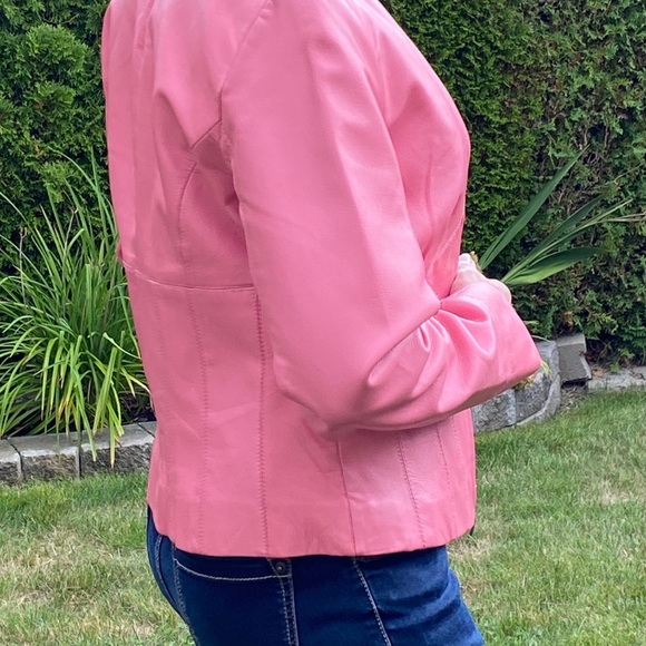 🌸Beautiful pink leather jacket from STYLE & co - Picture 7 of 11